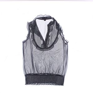 Poetry Top Halter Sleeveless Womens Sz L Gray